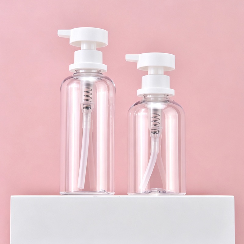 Amber clear Lotion Bottle