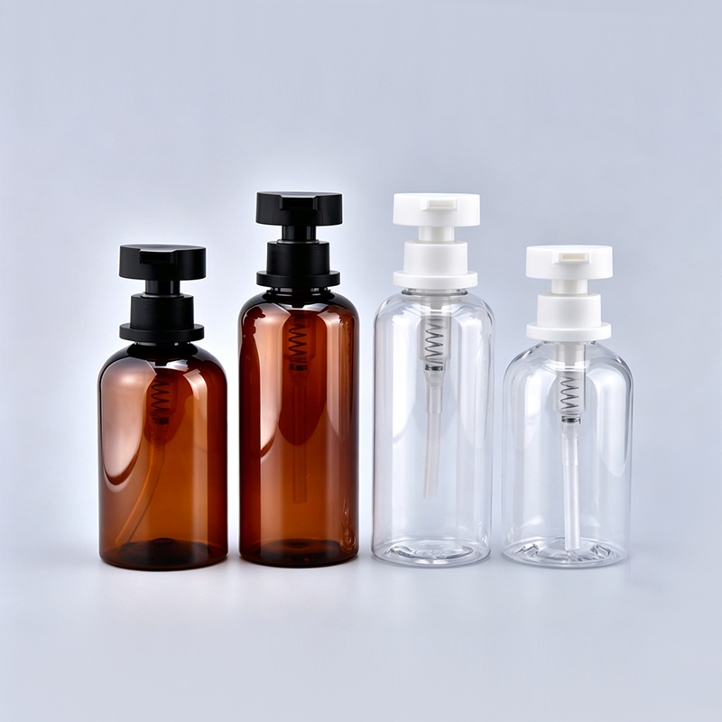Amber clear Lotion Bottle