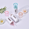 15ml Double Wall Serum Essential Oil BB Cream Airless Bottle Matte Rose Gold Cosmetic Tube With Window for Eye Cream