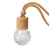 Wholesale Colorful Empty 8ml Diamond Shape Hanging Car Essential Oil Vehicle Pendant Fragrance Diffuser Glass Perfume Bottle