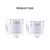 New Design White Cosmetic Container Body Lotion Sunscreen Repair Cream Hand Cream BB Cream Packaging Airless Pump Jar