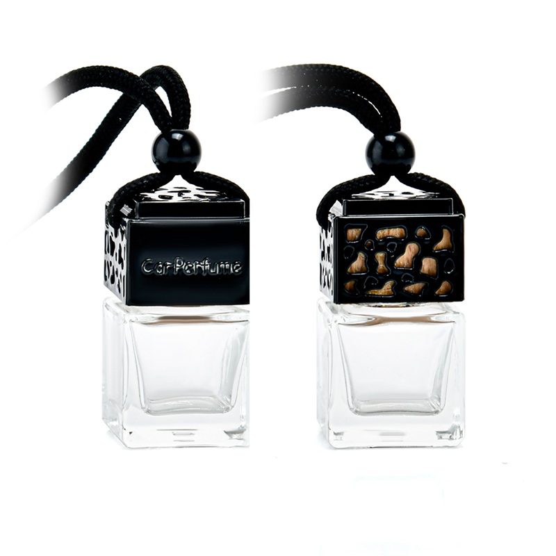 Hanging Car Air Freshener Car Diffuser Bottle Empty Glass Perfume Bottles Air Freshener Diffuser Bottle