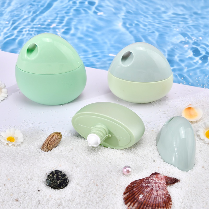 Empty Customizable 30ml 50ml Screen Printing Squeeze Packaging Portable Hanging PE Plastic Sunscreen Hand Cream Bottle