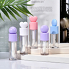 Love-Type Lip Gloss Tube Container Clear Cosmetic Empty Tube for Lipstick Blush Lipgloss Tube With Big Brush