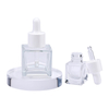 New Custom Logo Printed 15ml 30ml Packaging Skincare Square Glass Bottle Serum Essential Oil Dropper Bottles