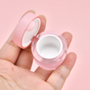 Private Label Empty Plastic Jar for Gel 5g Uv Gel Jars with Flip Lid OEM/ODM Custom Round Nail Gel Jar Mini Cosmetic Packaging