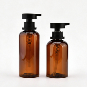 Amber clear Lotion Bottle