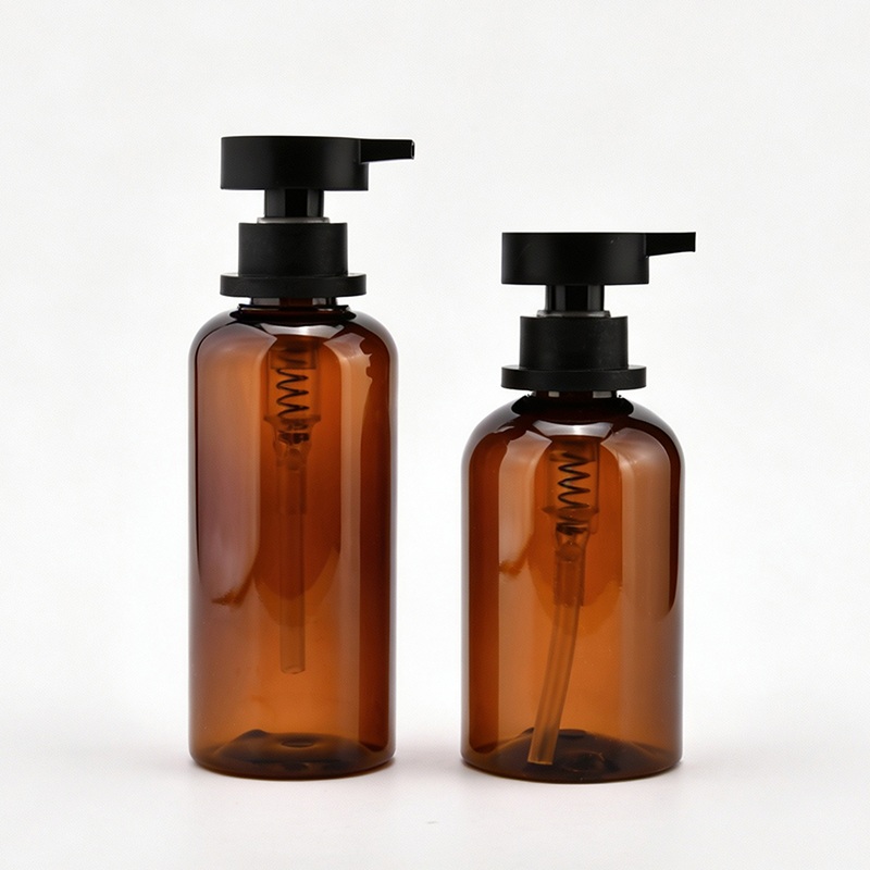 Amber clear Lotion Bottle