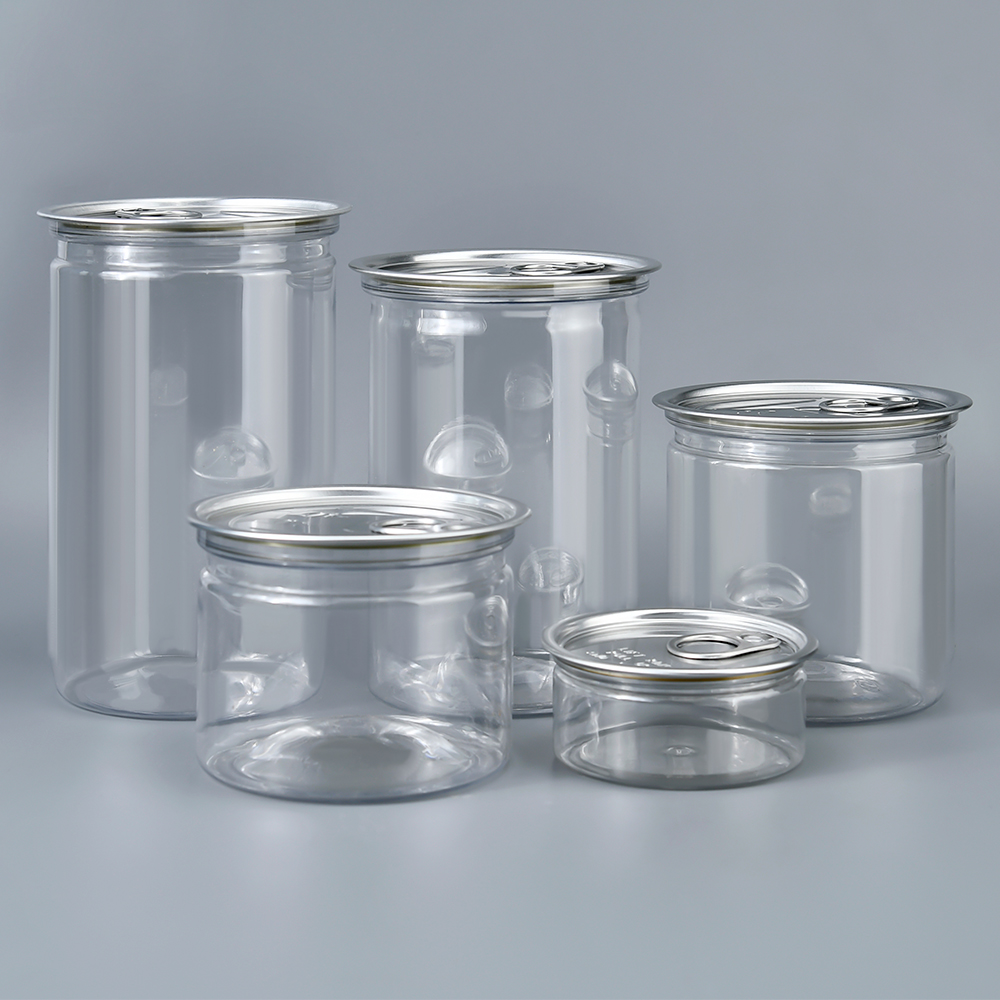 Clear Plastic Food Jar with Easy Open Lid