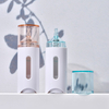 15ml Double Wall Serum Essential Oil BB Cream Airless Bottle Matte Rose Gold Cosmetic Tube With Window for Eye Cream