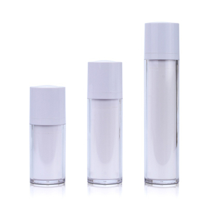 Luxury 30ml 50ml Cosmetic Airless Pump Bottle for Skin Care Serum Replaceable Sunscreen Lotion Bottles