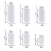 Empty 80ml 250ml 300ml 350ml 500ml PE Round Bottom Shampoo Hair Conditioner Body Wash Lotion Cream Bottle with Flip Top Cap
