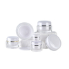 5g 15g 30g 50g Acrylic Cream Container Empty Clear Round Double Wall Plastic Eye Face Cream Jar Skincare Cosmetic Package
