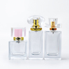 Customized Empty Perfume Fragrance Spray clear 30ml 50ml 60ml Glass Perfume Spray Bottle