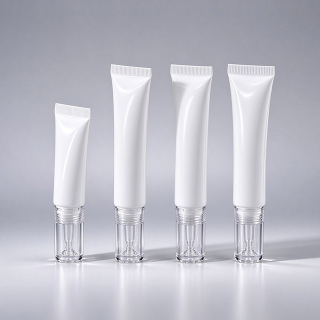 Custom Service Sunscreen Cream Packaging Container Various Types Vacuum Cosmetic Soft Plastic Airless Pump Tube