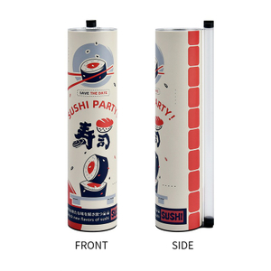 Custom Printed Eco-friendly Food Grade Sushi Push Pop Paper Tube Cylinder Paper Canister Sushi Packaging
