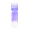 Wholesale Refillable 6oz Fancy Gradient Colors Root Comb Applicator Plastic Bottle With Scale Brush for Hair Dye Shampoo Oil