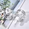 Clear Thick Bottom Glass Bottle with Rubber Dropper