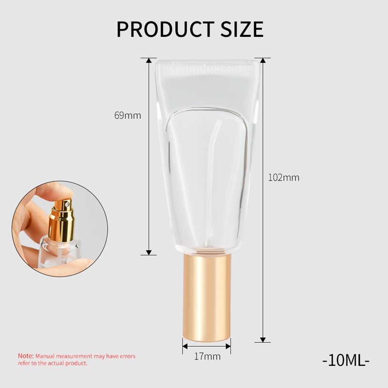 Doldurulabilir Serum Kozmetik Ambalaj 10 ml Şeffaf Esansiyel Yağı Parf&uuml;m Parf&uuml;m Yağı Rulo Cam Şişe ile Rulo Topu