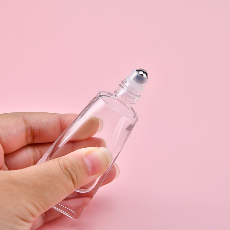 Doldurulabilir Serum Kozmetik Ambalaj 10 ml Şeffaf Esansiyel Yağı Parf&uuml;m Parf&uuml;m Yağı Rulo Cam Şişe ile Rulo Topu