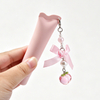 10ml Plastic PE Cosmetic Lip Gloss Lipstick Lipbalm Lip Scrub Squeeze Container Packaging Tube with Keychain