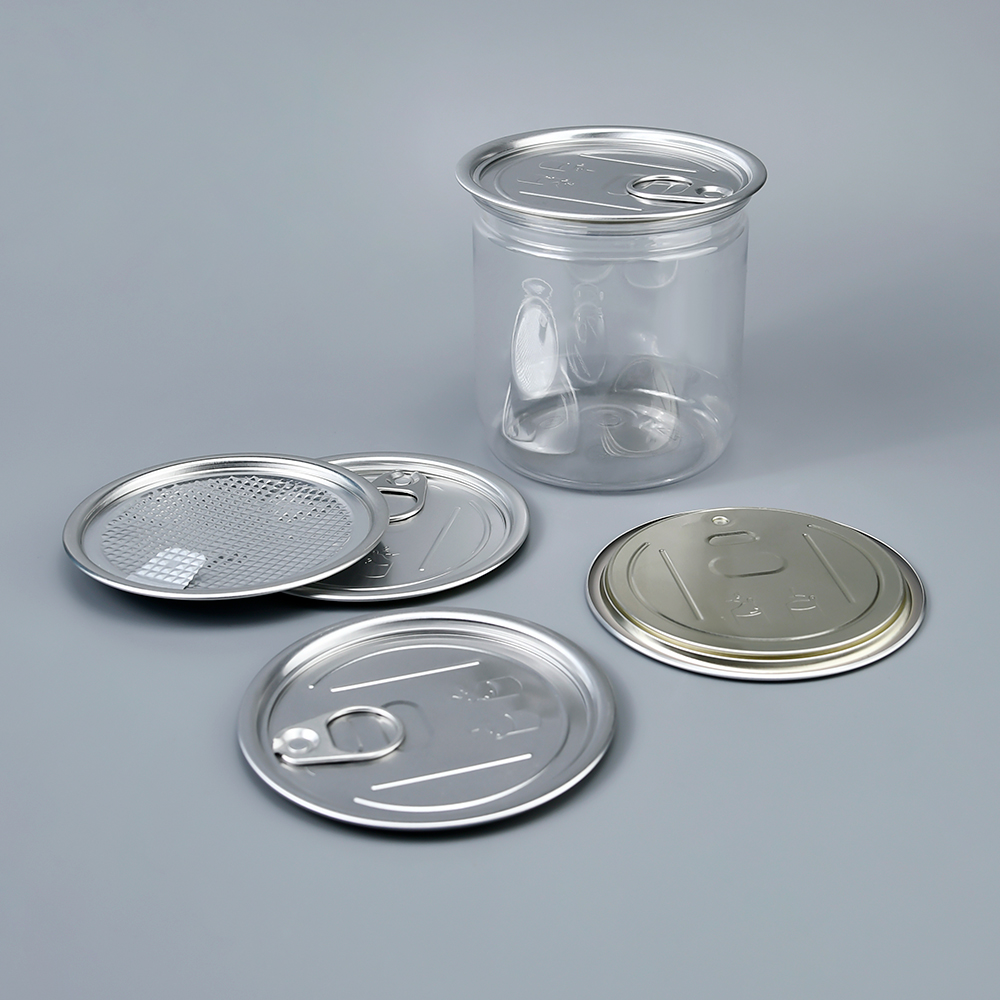 Clear Plastic Food Jar with Easy Open Lid
