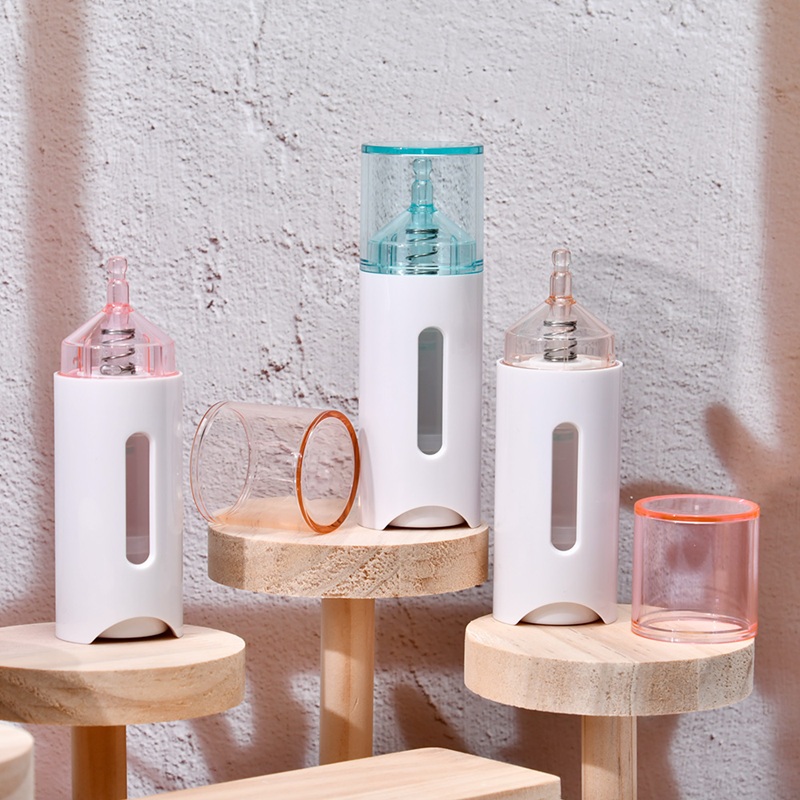 15ml Double Wall Serum Essential Oil BB Cream Airless Bottle Matte Rose Gold Cosmetic Tube With Window for Eye Cream