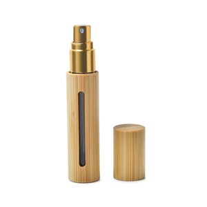 Luxury Perfume Bottle 5ml 8ml 10ml Refillable Bamboo Perfume Bottles with Plastic Glass Inner