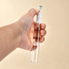 Massage Vacuum Dispensing Bottle 5ml 10ml 15ml AS PP Plastic Eye Cream Vacuum Airless Bottle Tube with Steel Roll on Ball