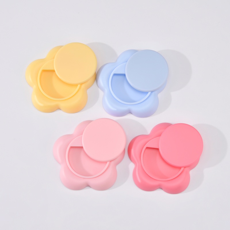 Flower Mobile Phone Back Sticker Blusher Eyeshadow Powder Lipstick Lip Balm Case Cosmetic Container Jar