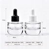 Clear Thick Bottom Glass Bottle with Rubber Dropper