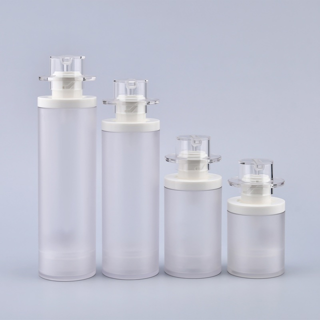 Plastic Frosted Airless Lotion Pump Bottle for Skin Care Serum Face Cream Lotion Serum Foundation Cream Package
