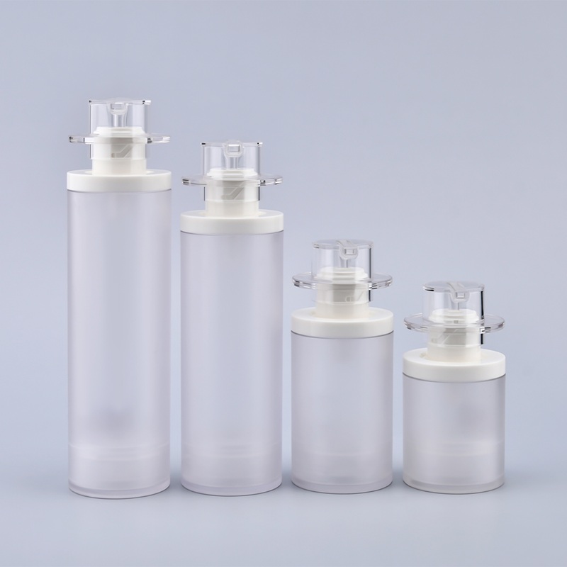 Plastic Frosted Airless Lotion Pump Bottle for Skin Care Serum Face Cream Lotion Serum Foundation Cream Package