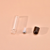 Clear Glass Roller Bottle with Wood Plastic Cap