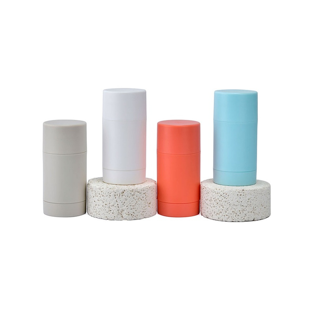 In Stock Private Label 15g 30g 50g 75g Empty Deodorant Stick Container Round Twist up Stick Lip Balm Bottle Deodorant Stick Tube