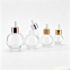 Popular 15ml 20ml 30ml Hair Oil Aromatherapy Oil Essential Oil Serum Glass Dropper Bottle With Gold Silver Rose Cap