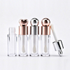 Love-Type Lip Gloss Tube Container Clear Cosmetic Empty Tube for Lipstick Blush Lipgloss Tube With Big Brush