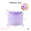 OEM Pink Plastic Powder Pot with Magnetic Spoon