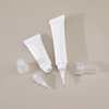 Custom logo 10ml 15ml 20ml Refillable Leak Proof Cosmetic Container Nail Oil Empty Cuticle Oil Plastic Tube with Brush
